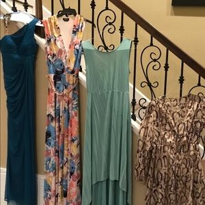 A set of 4 designer dresses